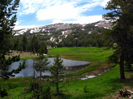 We had lunch just above the escarpment at the upper right beyond Snow/Frog Pond