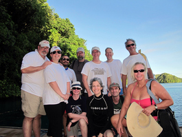 Steve, Blair, Rafa, Yvonne, Ron, Lori, Keith, Mark, Bill, Gary, and Wendy after their magical experience (Photo by John Schwind)