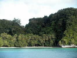 A charming beach near one of our anchorages (Photo by Keith Hebert)