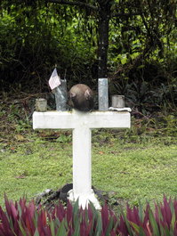 One cross remains (Photo by Keith Hebert)