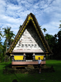 Lori in front of the Airai Bai