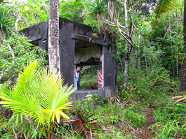 Lori hides out in an old Japanese communications building