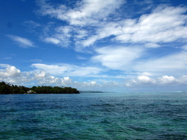 The Ngerdiluches Reef from the public pier