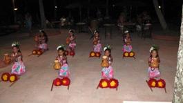 The girls and the gourds (Photo by Wendy Wood)