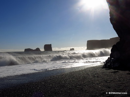 Dyrhólaey from the beach below