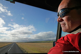 Gunnar's glasses with the Icelandic flag (Photo by Dan Heller)