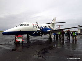 Boarding our plane to Höfn