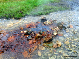 Boiling water emerges in this stream