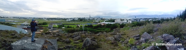 A panoramic view of the city from the Perlan
