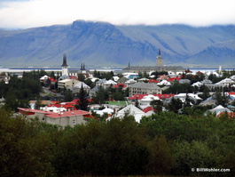 The Perlan also had an observation deck, which had a better view of the church and hospital to the north