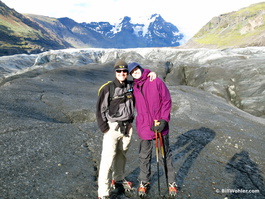 Lor and I having fun walking across the ice