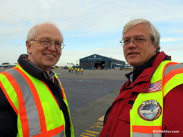 Rolf and Juergen in front of Building 46