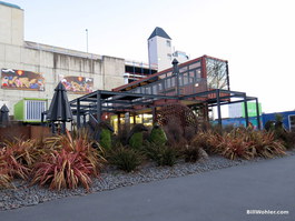 A restaurant built from containers