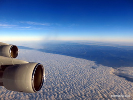 Fog rolls into the LA coastline