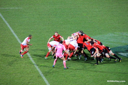 A scrum (Photo by Robert Simon)