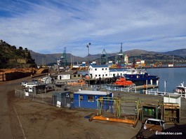 The port of Lyttelton