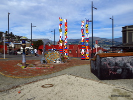 Pocket park and art in Lyttelton