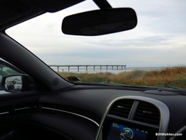 The New Brighton pier from the warmth of my Holden