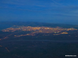 The lights of Christchurch (from the cockpit)