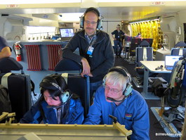 Yoko and Juergen drive the observations while Bernd looks on