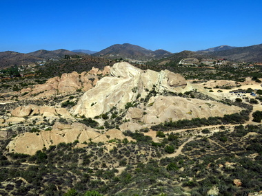 The rocks are unrecognizable from this angle