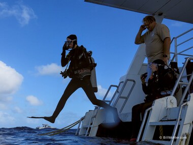 Lowel and Deb admire Lori's giant stride