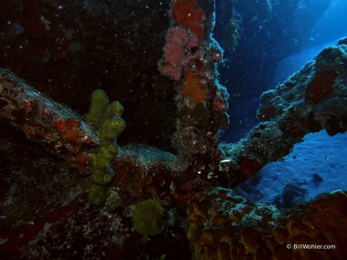 A bad shot of the Spanish Anchor, a better shot of the sandy channel that it is in