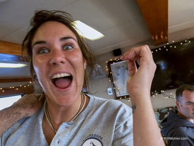 Alizee is uncharacteristically calm