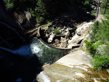 Below the dam