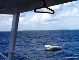 Long Caye off in the background