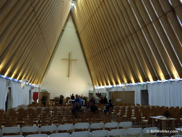 The inside of the Transitional Cathedral
