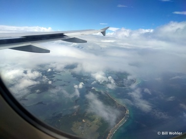 First glimpse of the Cuban shoreline