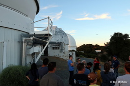 From this point you see all of the telescopes such as these looking east, as well as Half Dome!