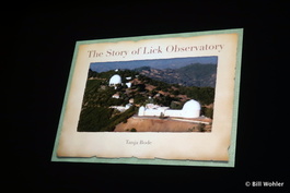 Our guide, Tanja Bode, told a great story of James Lick and the observatory