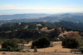 These twisties, with a hazy view of San Jose in the distance, were not kind to my co-pilot