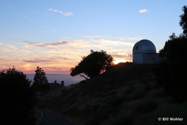 The Crocker dome (Vulcan telescope) at sunset
