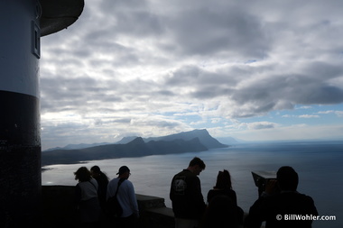 View of the southern coastline from the Cape of Good Hope Old Lighthouse