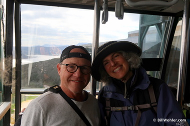 Dan and Lori in the funicular