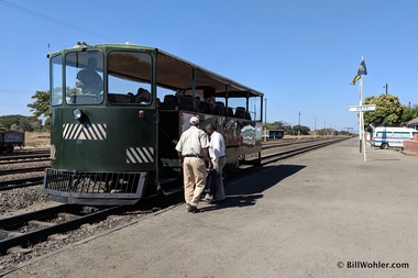 All aboard the Elephant Express in Dete (after a 2 hour drive from Victoria Falls)