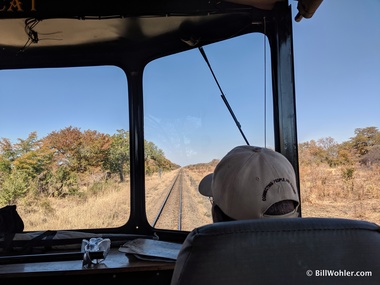 Entering the Hwange National Park