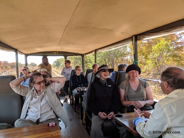 We enjoyed lunch and gin and tonics aboard this refurbished railcar