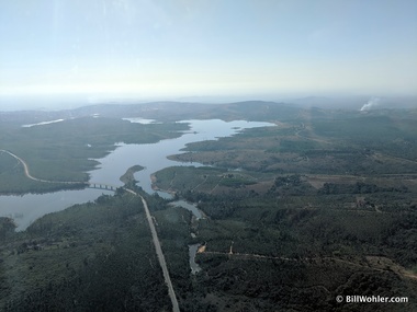 The reservoir above the Injaka Dam