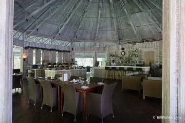 The dining room at the Lembeh Resort