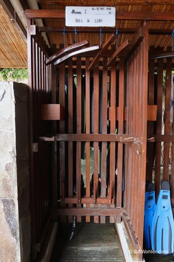 Our dive locker at the Lembeh Resort