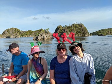 Peter, Krystal, Deb, and Lori on the way to our short climb at Piaynemo