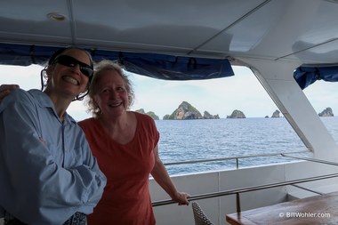Lori and Deb having fun