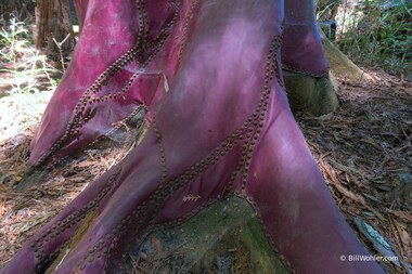 Roots to Crown, 2006, Alissa Neglia, Polyfoam, burlap, vinyl, upholstering tacks, https://djerassi.org/sculptures/roots-to-crown/