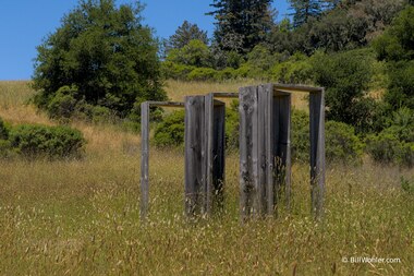 Door-Space, 2006, Peter Muller, Wood, metal, https://djerassi.org/sculptures/door-space/