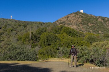 Lori near the beginning of the trail up to the old Almaden Air Force radar facility