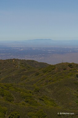 Mt. Tamalpais--at 2,579 ft, it's the 4th highest peak visible from Mt. Umunhum